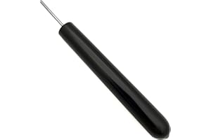 GROUND ZERO CREATIONS Paper Quilling Tool Creates 3/32" (2.38mm) Diameter Hole, Make Flowers, Art & Beads with Paper, Stainless Steel Tip with 1 1/4" Length Slot Down One Side