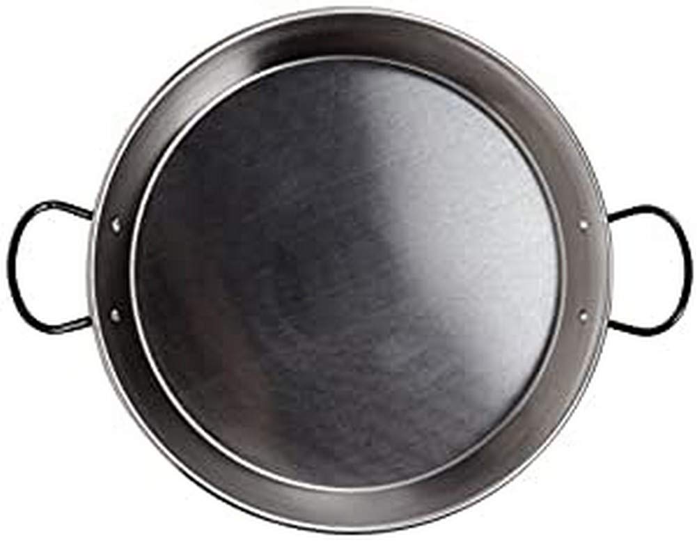 Vaello La Valenciana Stainless Steel Valentine Paella Pan, 50 Cm