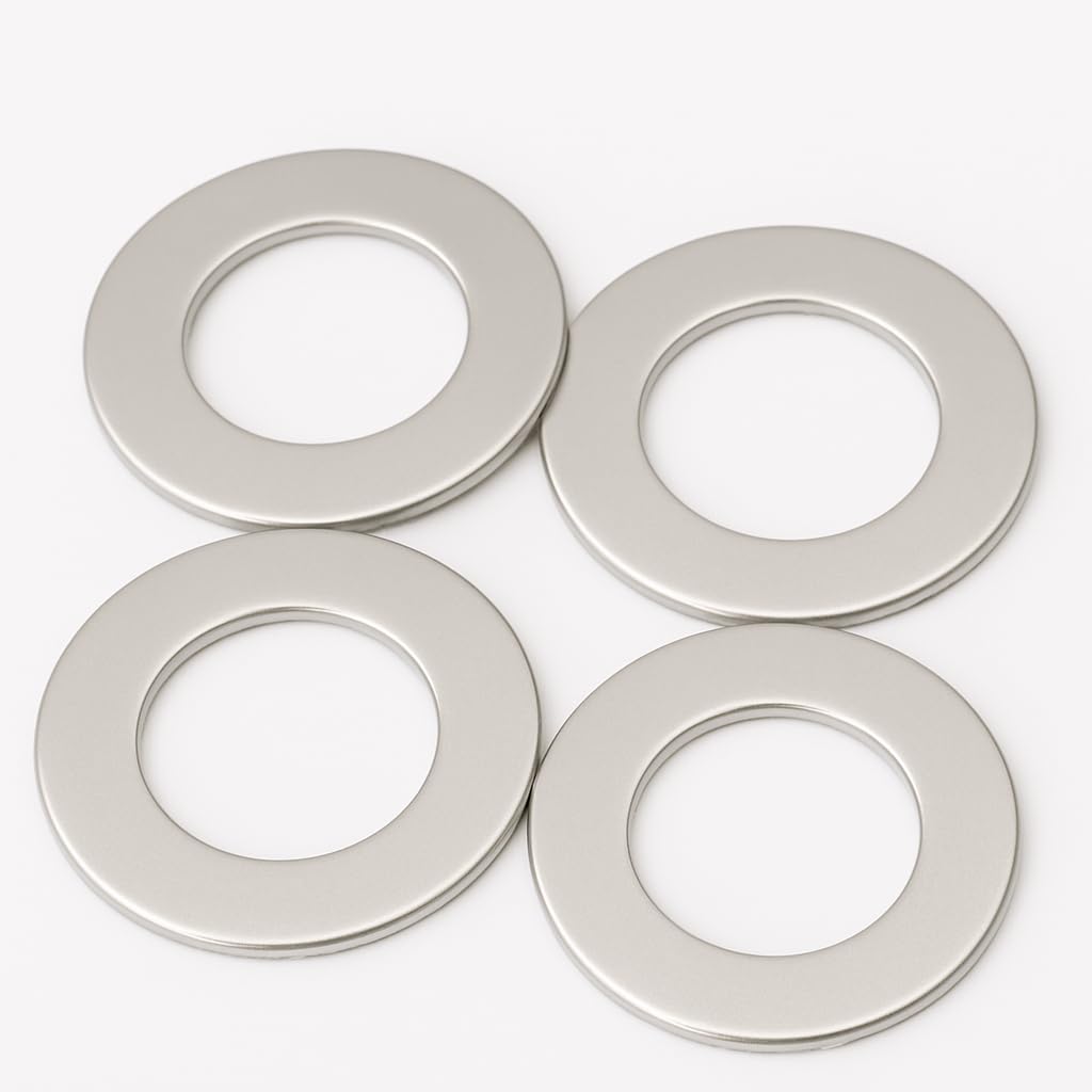 M16 Washers for Screws - M16 x 30 x 3mm (10 Pack) Metal Flat Penny Washers for Bolts - A2 Stainless Steel Large Plain Round (10pc)