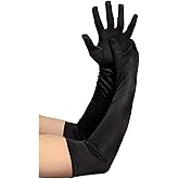 MDSTYLE Long Opera Gloves for Women - 20s Party Costume - Elbow Length Tea Party Satin Gloves - Princess Accessories