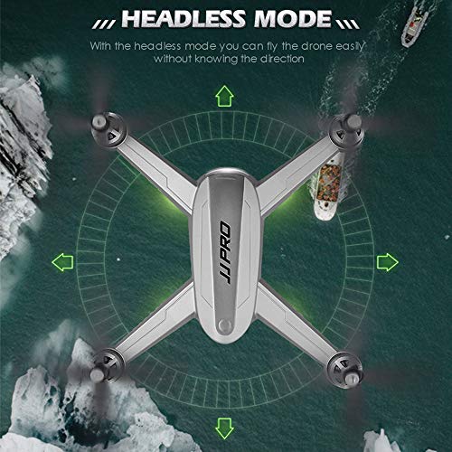 ElementDigital JJPRO X5 5G WiFi FPV GPS Drone 1080P Camera Video 1-Key RTH Altitude Hold Track Flight Headless Mode Point Of Interest Follow Me Brushless Motor Adjustable Camera(2 Battery+2 Charger) - Thumbnail 3