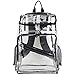 Eastsport Girls' Clear Top Loader Backpack, Black, One Size