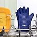 Heat Resistant Cooking Gloves In Box With 2 Hooks By Funny Chef For Barbecue, Grill, Smoking, Kitchen