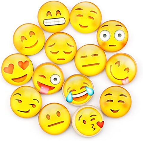Ktdorns Emoji Fridge Magnets - Refrigerator Magnets, Office Magnets, Calendar Magnet, Whiteboard Magnets,Perfect Decorative Magnet Set with Storage Box