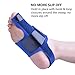 Bunion Corrector by Quanquer [Pair] - Bunion Splint Toe Straightener Brace for Hallux Valgus Pain Relief Fits Men & Women (Blue)