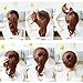 40 Pcs Hair Bun Maker Kit, including 7Pcs Donut Bun Make
