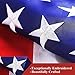 G128 - American USA US Flag 3x5 ft Deluxe Embroidered Stars Sewn Stripes Brass Grommets Durable Indoor Outdoor Use primary