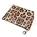 Joyful 2pcs Leopard Print Cosmetic Bag Travel Makeup Pouch Bag Toiletry Bags Makeup Clutch Organizer with Zipper