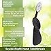 RADIUS - Scuba Right Hand Toothbrush, Soft Bristles, Flex-Neck Technology that Reduces Pressure on Teeth and Gums, Made with Sustainable Materials (Colors May Vary)