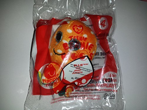 Mcdonald 2014 Happy Meal Toy Ty Teenie Beanie Boos Ollie # 4 Orange Octopus Plush