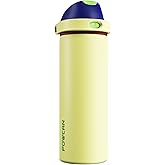 POWCAN 24 oz Insulated Stainless Steel Water Bottle: 2-in-1 Push-Button Spout & Quick-Flip Straw, Leakproof, Cold 24Hrs, Lockable, Fits Car Cup Holder, Ideal for Travel, Sports, Gift (Infinity Beam)