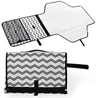 AIPP Portable Waterproof Diaper Changing Pad Clutch, Foldable Travel Home Change Mat Organizer Bag for Toddlers Infants and Newborns