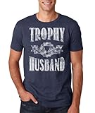 Trophy Husband | Mens Funny Father’s Day T-Shirt (2X Large, Heather Navy), Online Clothing Store