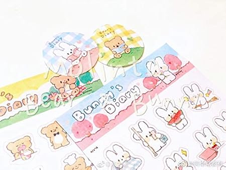 Amazon ステッカー シール かわいい ウサギ 熊 生活 Molinta デザイン 2点セット シール ステッカー 文房具 オフィス用品 Amazon ステッカー シール かわいい ウサギ 熊 生活 Molinta デザイン 2点セット シール ステッカー 文房具 オフィス用品