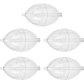 ZUDILYO 5Pcs FishingsCastings Bobbers Spin Float Fishing Clear Float Plastics Oval Ball Strikes Easy to Use Fishing Clear Float Buoys Slip Bobbers Strikes