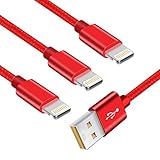 iPhone Cable,Zeuste 3Pack 5FT Nylon Braided Cord Lightning Cable iPhone Charger Cable for iPhone 6/6S iPhone 6/6S Plus iPhone 5/5S/SE iPhone 5C iPhone 7 iPhone 7 Plus Lightning USB Cable Sync&Charging