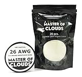 Kanthal & 20 pcs. Japanese Cotton - 100 ft 26 Gauge AWG A1 Round Wire 0.40mm A-1 26g