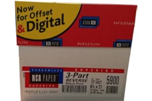 NCR Carbonless Paper Reverse 3 Part 10 Reams 5010 Sheets 1 Case