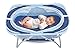 Big Oshi Emma Newborn Baby Bassinet - Portable Bassinet for Boys or Girls - Perfect for Bedside, Indoors, or Outdoors - Lightweight for Travel - Canopy Netting Cover - Wood Bed Base, Navy