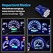 Partsam 194 168 LED Bulb Blue, T10 Instrument Gauge Cluster LED Bulb, Blue Dash Dashboard Light for Car Interior Dome Map Door Courtesy Light, 8-3020-SMD, 6Pcs