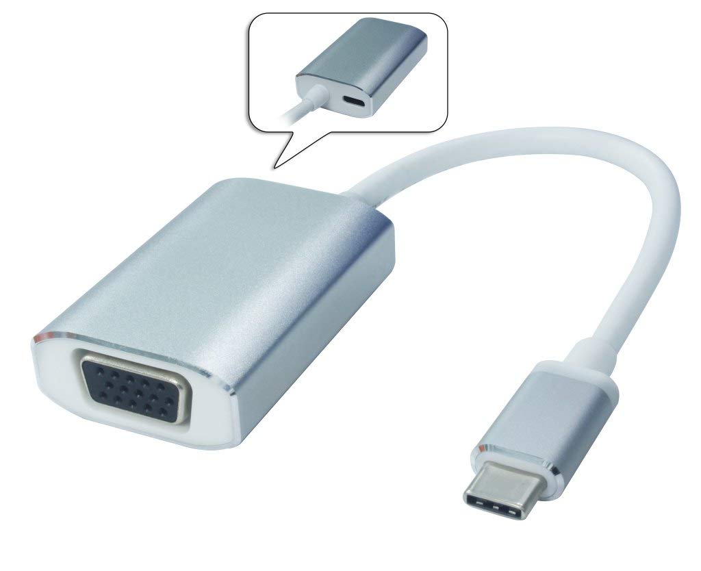 Premium Cord USB 3.1 to VGA Adapter Aluminum Housing Full HD 1080P Resolution