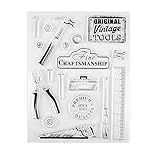 Vintage Tools Transparent Clear Silicone Stamp/seal for DIY Scrapbooking/photo Album Decorative Clear Stamp Sheets
