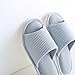 mianshe Women's and Men's House Slippers Non-Slip Open Toe Couple Sandals Knitted Cotton Mules Shoes