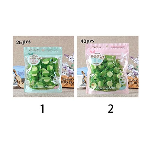 Individually Packed DIY Compressed Mask Sheet Travel Facial Mask Paper Tablet Masque Skin Care Paper 25/40pcs (25pcs)