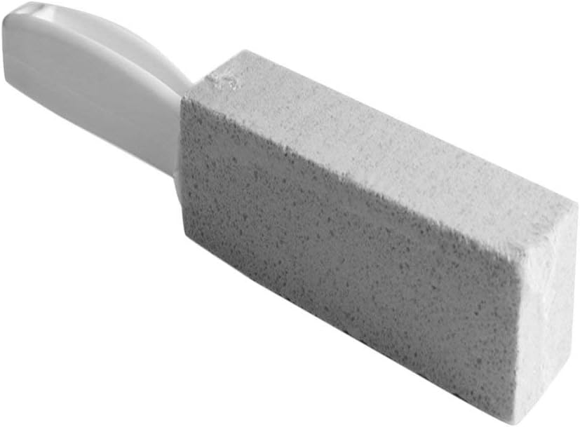 Leoboone 1Pc Natural Pumice Stone Toilets Brush Quick Cleaning Stone Cleaner with Long Handle for Toilets Sinks Bathtubs