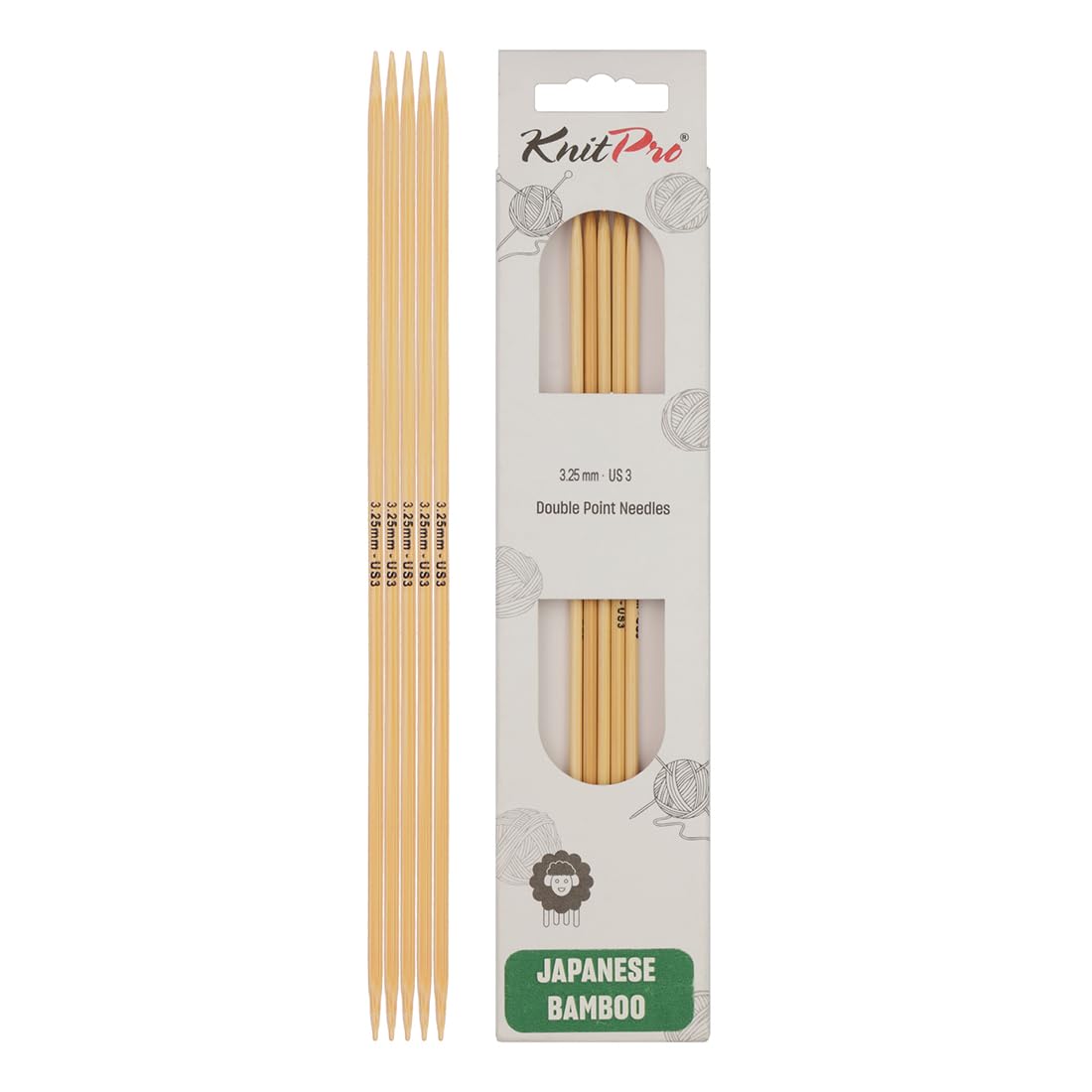 KnitPro Bamboo Double Pointed Needles 6" (15cm) | 3.25mm — image 1