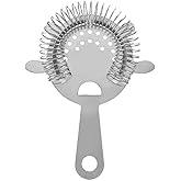 Txibi Cocktail Bar Cocktail Strainer, Stainless Steel Hawthorne Strainer 6-Inch, Commercial Quality Bartender's Supplies (1 P