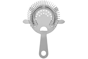 Txibi Cocktail Bar Cocktail Strainer, Stainless Steel Hawthorne Strainer 6-Inch, Commercial Quality Bartender's Supplies (1 P