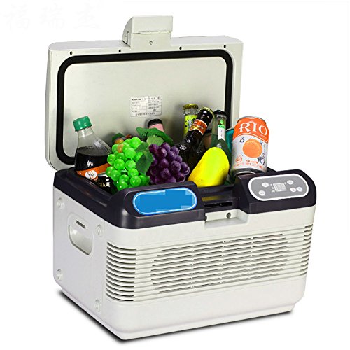 Click Here to See More Images SL&BX 12l dual refrigeration mini refrigerator, 24v car refrigerator car home dual mini fridge adjustable temperature insulin portable kühlteil-A 42x28x30cm(17x11x12inch)