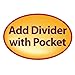 Smead Manila Self-Adhesive Folder Divider with Pockets, Letter Size, Manila, 25 per Pack (68030)