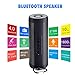 [2018 Upgraded] ELlight Portable Wireless Bluetooth Speakers for Office Home Outdoor Sports Speaker with Subwoofer Double Loudspeakers LED Flashlight Built-in Mic 10 Hours Playing Time,Black