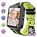 Kids Smartwatch Phone with 1GB Memory Card MP3 Music Player Kids Phone Watches and FM Radio HD Touch Screen 2 Way Phone Calls SOS Voice Pedometer Watch for Kids (Black)