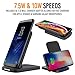 Wireless Charger, Alpatronix CX200 10W Qi-Certified Charging Stand Compatible for (7.5W) iPhone 11/11 Pro/Max/XS Max/XR/XS/8 Plus (10W) Galaxy S10+/S9+/S8+/Note 8,9 with QC 3.0 Wall Adapter (Black)