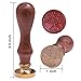 Outus Manuscript Retro Sealing Seal Wax Sticks with Wicks and Seal Stamp for Postage Letter, 9 Pieces