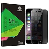 iPhone 7 Privacy Screen Protector, KINGCOO iPhone 7 Privacy Screen Protector Anti-Spy Tempered Glass Screen Guard - Keep Your Information Private - Protect Your Screen from Scratches and Drops