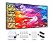 VANKYO Projector Screen 100 Inches 16:9 Portable Indoor Outdoor Projection Polyester Spandex Movie Screen Foldable Wall Mounted with Peel and Hooks