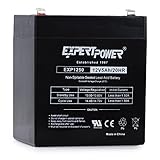 EXP1250 12V 5Ah Home Alarm Battery with F1 Terminals // Chamberlain / LiftMaster / Craftsman 4228 Replacement Battery for Battery Backup Equipped Garage Door Openers