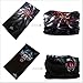 9PCS & 6PCS Headwear, Headband Scarf Bandanna Headwrap Mask Neckwarmer & More 12-in-1 Multifunctional Stretchable Sport & Casual (9PC.Black Series)