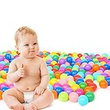 TrendBox 100 Colorful Ocean Ball (Ship From USA) For Babies Kids Children Soft Plastic Birthday Parties Events Playground Games Pool