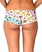 iHeartRaves Rainbow Daisy Flower Scrunch Back Rave Booty Shorts
