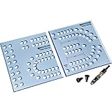 XL Cribbage Board Templates, 1/4 in Hole