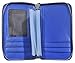 Yeeasy 25 Card Slots Credit Card Wallet Holder Bifold Wallet Genuine Leather (Blue)