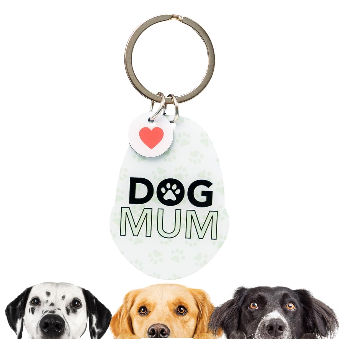 Splosh Pet Personalised Dog Mum Key Ring. Customised Gifts for Her & Him. Dog Mum & Pet Lover Accessories