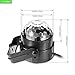 VIIVRIA 2PCS 3W RGB Sound-activated Stage LED Crystal Magic Rotating Ball Effect Led Stage Lights For KTV Xmas Party Wedding Holiday Show Club Pub Disco DJ