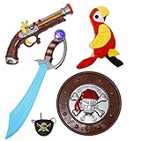 Joyin Toy 5 Pieces Pirate Costume Accessory Toy Set