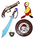 Joyin Toy 5 Pieces Pirate Costume Accessory Toy Set